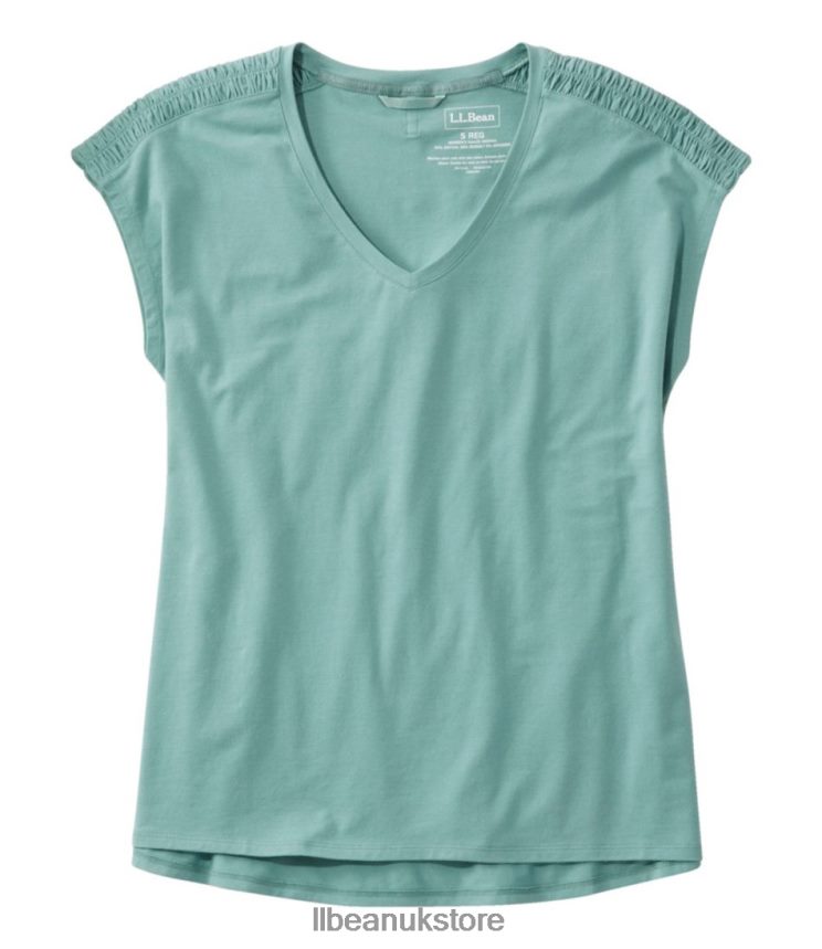 Clothing L.L.Bean Beyond Soft V-Neck Tee Sea Pine Women 0VRR662972 Clothing L.L.Bean Beyond Soft V-Neck Tee Sea Pine Women 0VRR662972