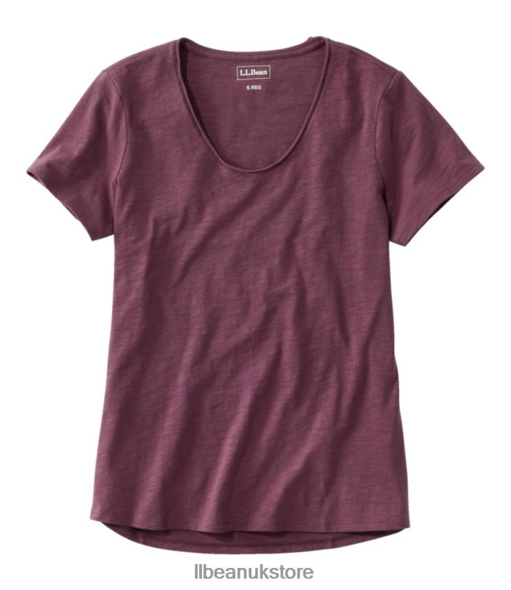 Clothing L.L.Bean Organic Cotton Tee Faded Eggplant Women 0VRR662977 Clothing L.L.Bean Organic Cotton Tee Faded Eggplant Women 0VRR662977